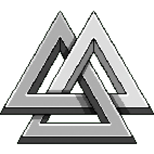 Valknut logo: three interlocking triangles